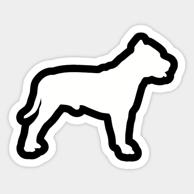 Pit bull Sticker by Designzz